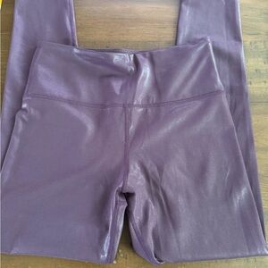 ZYIA Plum Shimmer High-Rise Leggings